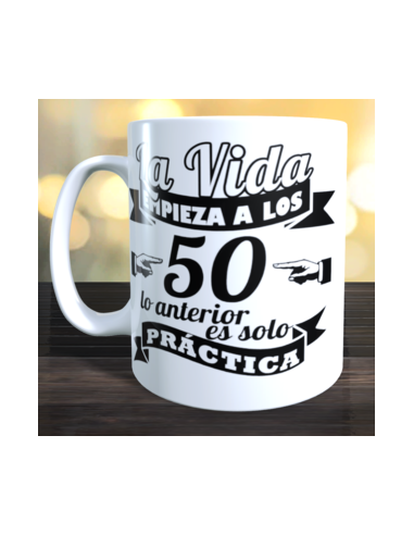 Taza la vida empieza a los 50 años
