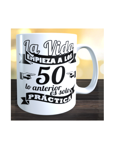 Taza la vida empieza a los 50 años