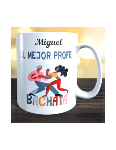 Taza regalo profe de BACHATA - chico