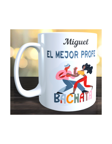 Taza regalo profe de BACHATA - chico