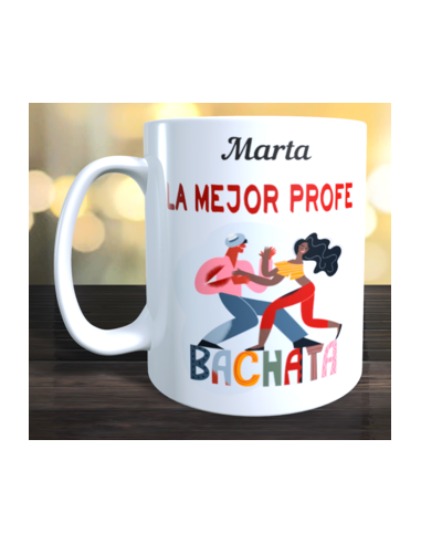 Taza regalo profe de bachata - chica