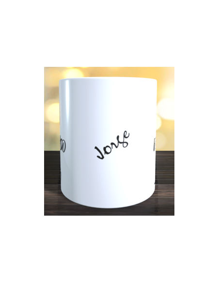 Taza que el fin del mundo nos pille bailando + llavero