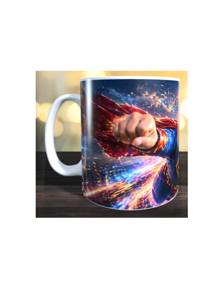 Taza foto súper héroe usando ia