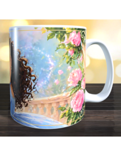 Taza foto princesa usando ia 2