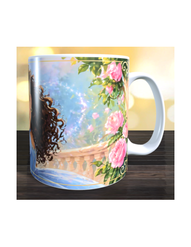 Taza foto princesa usando ia