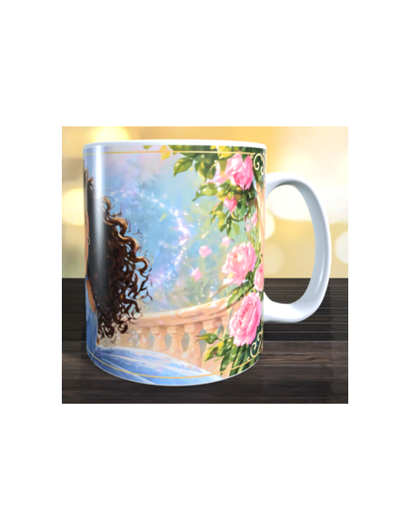 Taza foto princesa usando ia