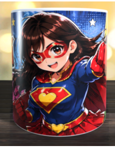 Taza super mamá usando ia