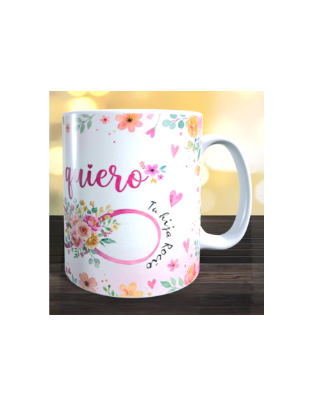 Taza mami te quiero infinito