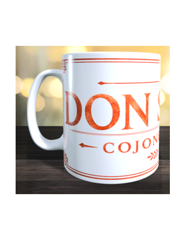 Taza DON sin DIN cojones en LATÍN