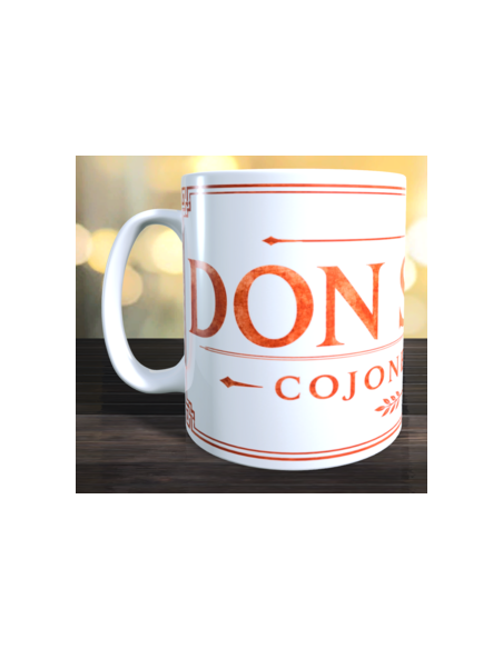 Taza DON sin DIN cojones en LATÍN