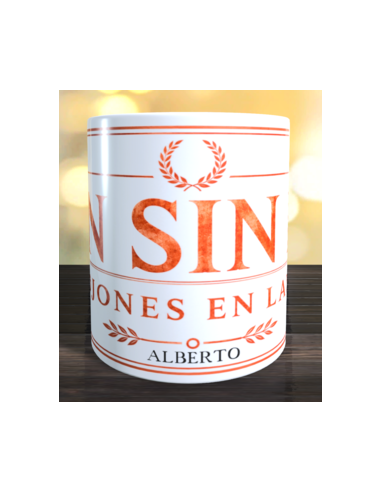 Taza DON sin DIN cojones en LATÍN
