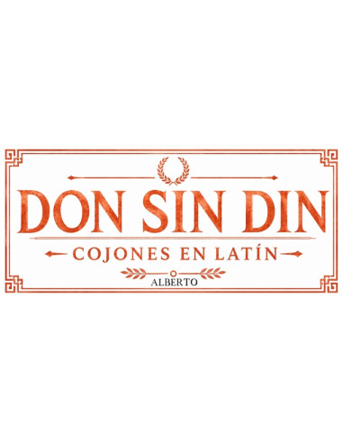 Taza DON sin DIN cojones en LATÍN