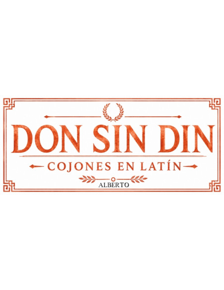 Taza DON sin DIN cojones en LATÍN