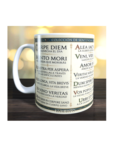 Taza expresiones en Latín