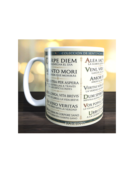 Taza expresiones en Latín