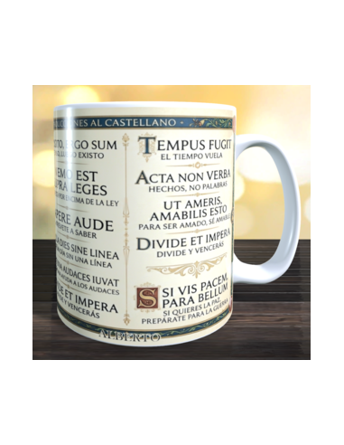 Taza expresiones en Latín
