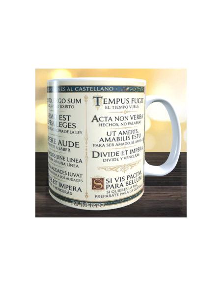 Taza expresiones en Latín