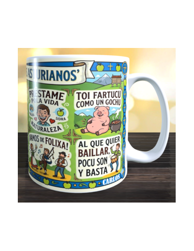 Taza expresiones Asturias