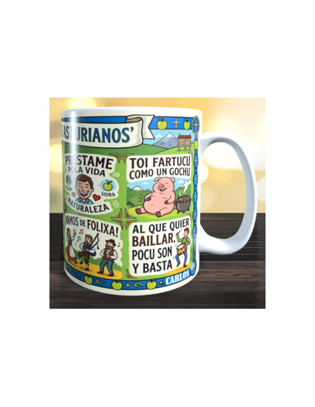 Taza expresiones Asturias