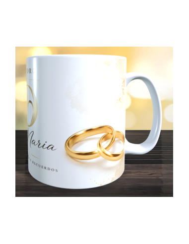Taza bodas de oro