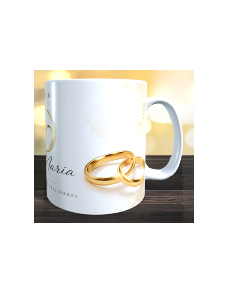 Taza bodas de oro