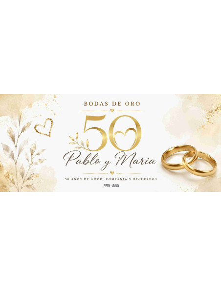 Taza bodas de oro