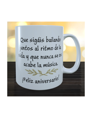 Taza bodas de oro
