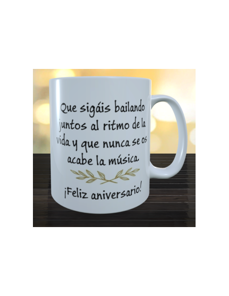 Taza bodas de oro