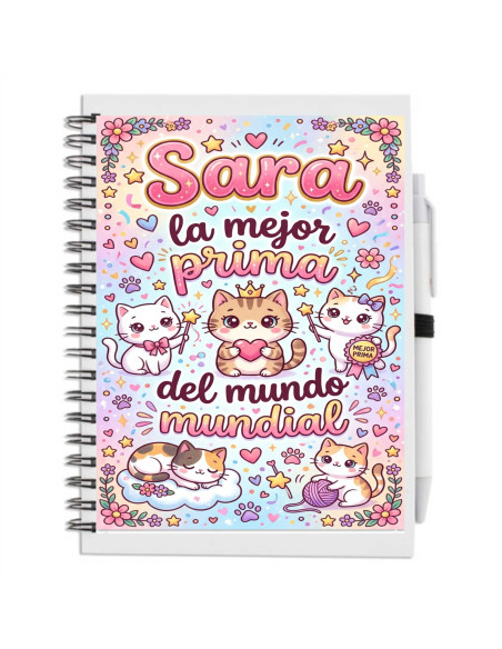 Libreta mejor prima (gatitos)