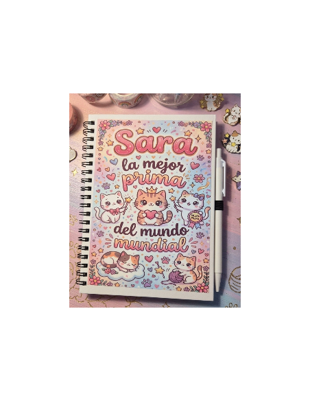 Libreta mejor prima (gatitos)