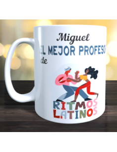 Taza regalo profesor de RITMOS LATINOS