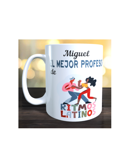 Taza regalo profesor de RITMOS LATINOS