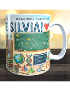 Taza regalo profe personalizada