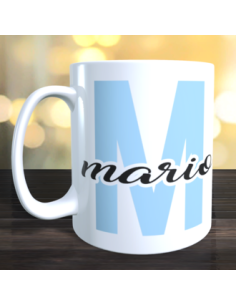 Taza nombre e inicial