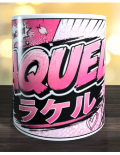 Taza tu nombre en Japonés (chica) 2