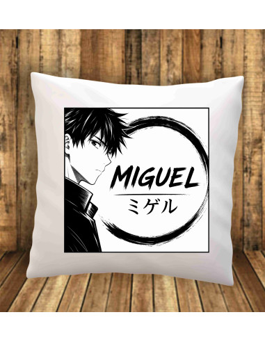 Cojín manga nombre Japonés (chico)
