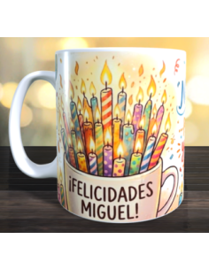 Taza  Felicidades - no dire tu edad