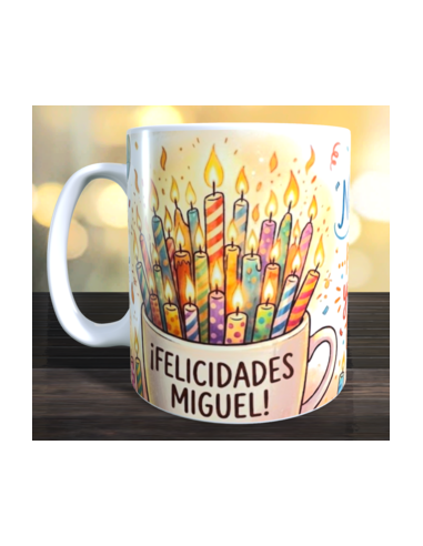 Taza  Felicidades - no dire tu edad