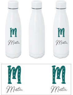 Botella nombre e inicial 2