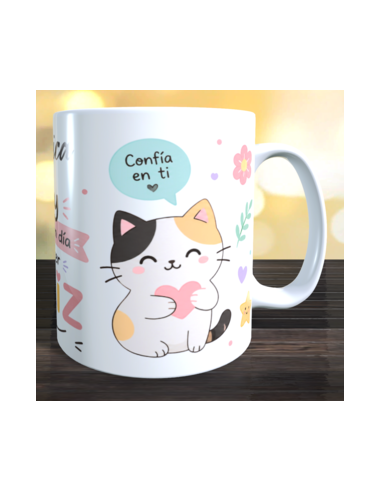 Taza  hoy es un buen dia para ser feliz
