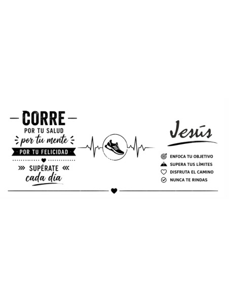 Taza  regalo running | corredor