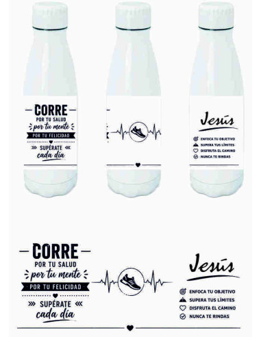 Botella regalo running | corredor