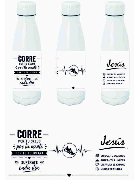 Botella regalo running | corredor