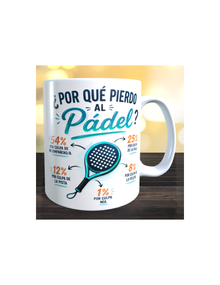 Taza  regalo padel