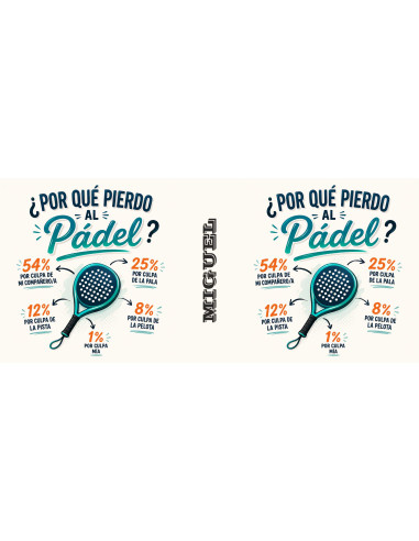 Taza  regalo padel