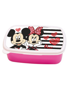 Fiambrera Mickey y Minnie (color rosa)