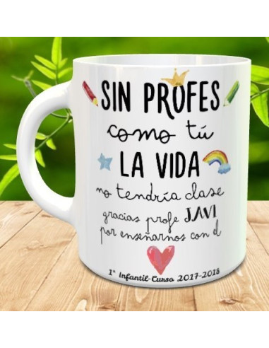 Taza gracias profe