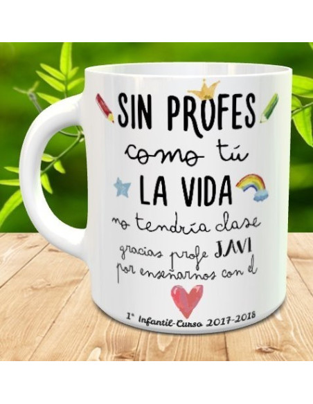 Taza gracias profe