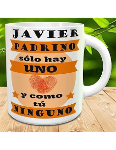 Taza PADRINO SOLO HAY UNO Y COMO TU NINGUNO 2