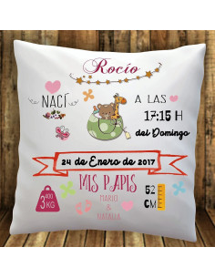 Cojín Nacimiento niña